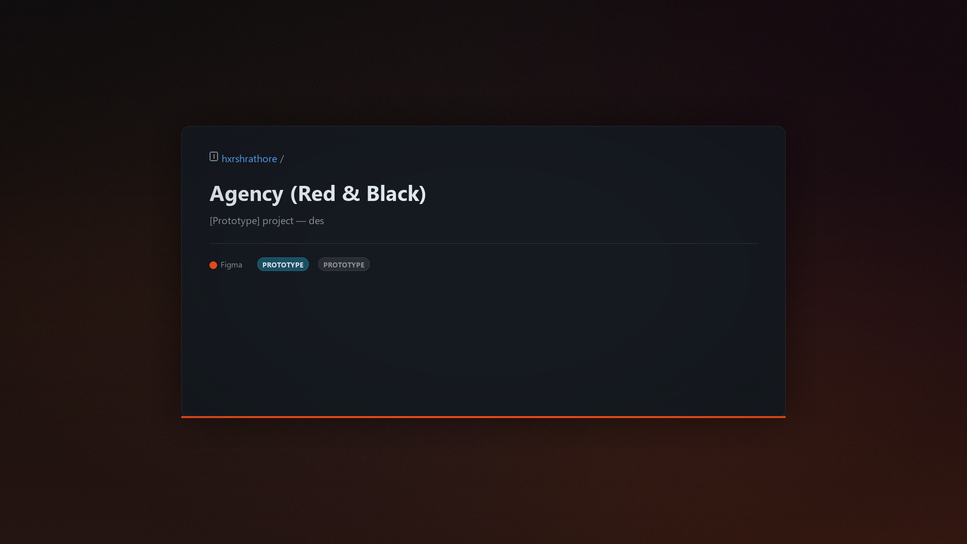 Agency (Red & Black)